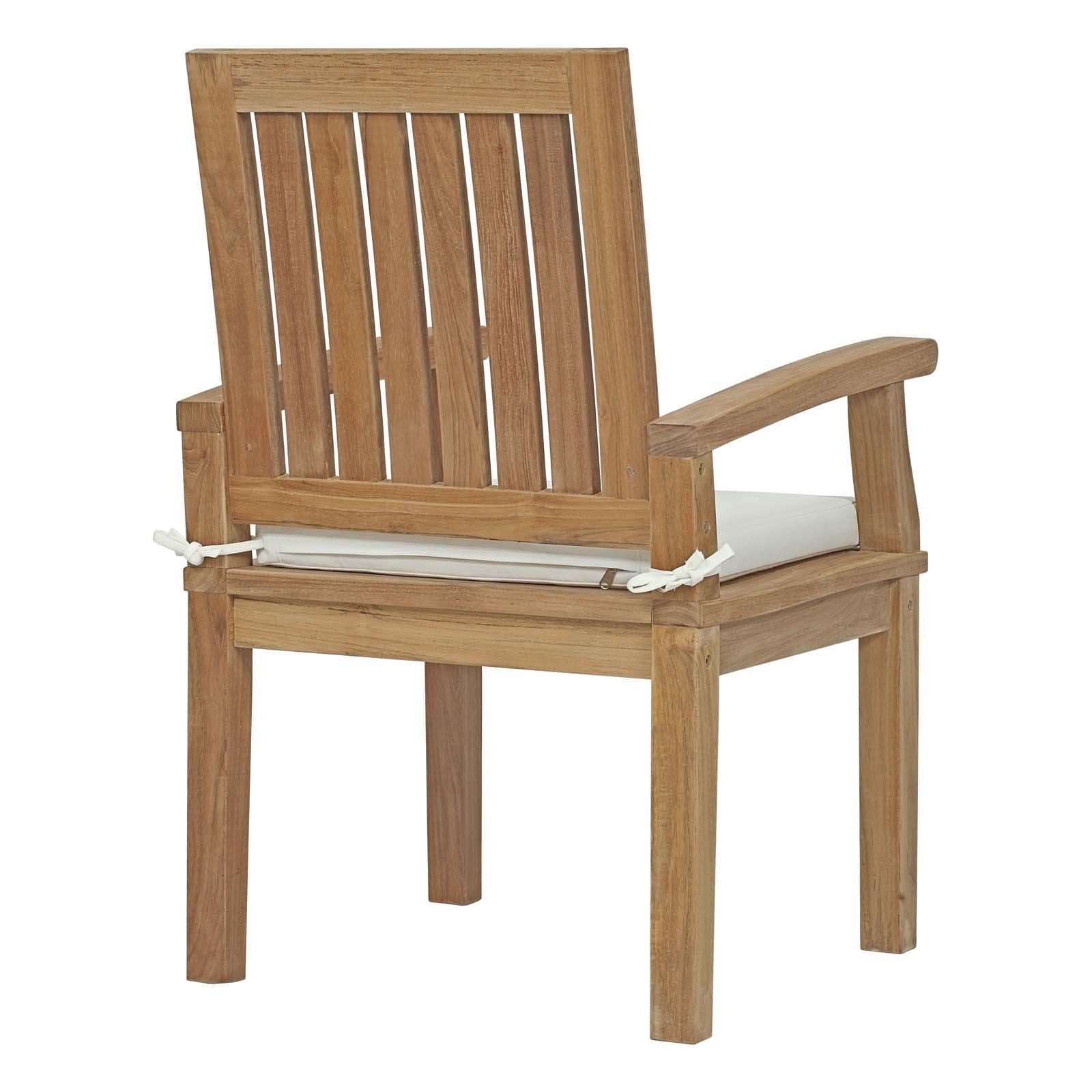 Modway Marina Outdoor Patio Teak Dining Chair FredCo