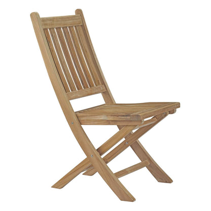 Modway Marina Outdoor Patio Teak Folding Chair FredCo