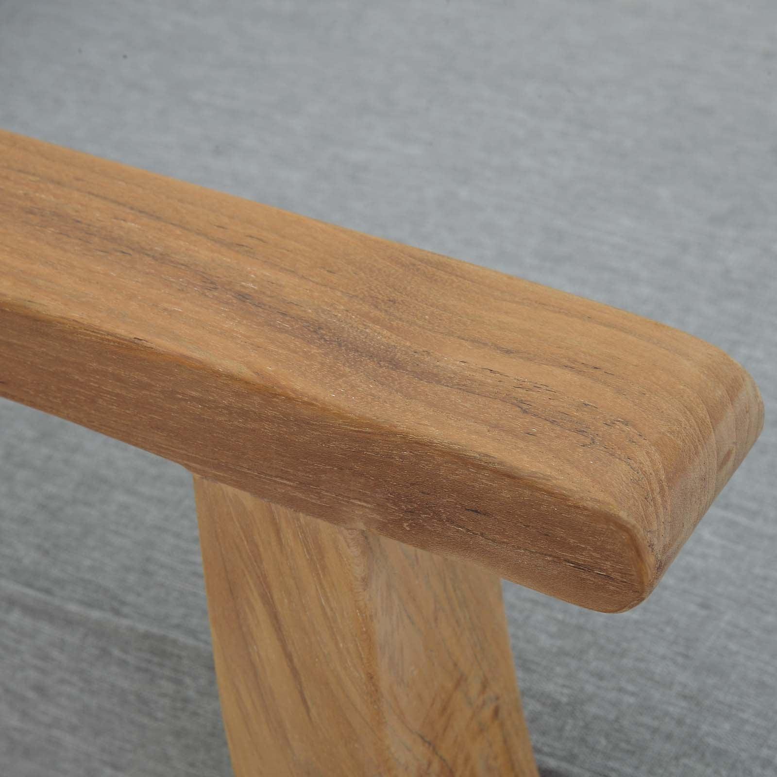 Modway Marina Outdoor Patio Teak Left-Facing Sofa FredCo