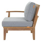 Modway Marina Outdoor Patio Teak Left-Facing Sofa FredCo