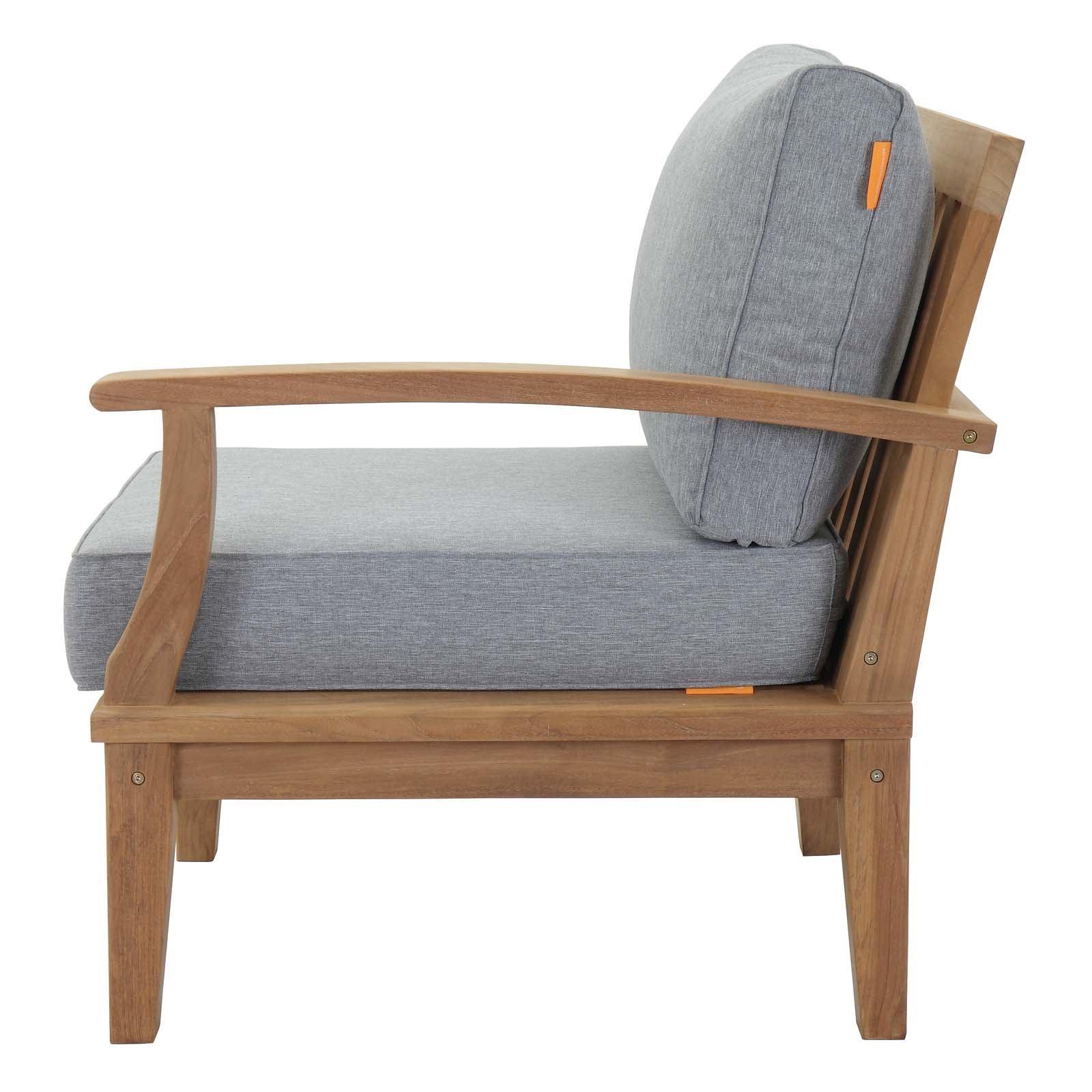 Modway Marina Outdoor Patio Teak Right-Facing Sofa FredCo