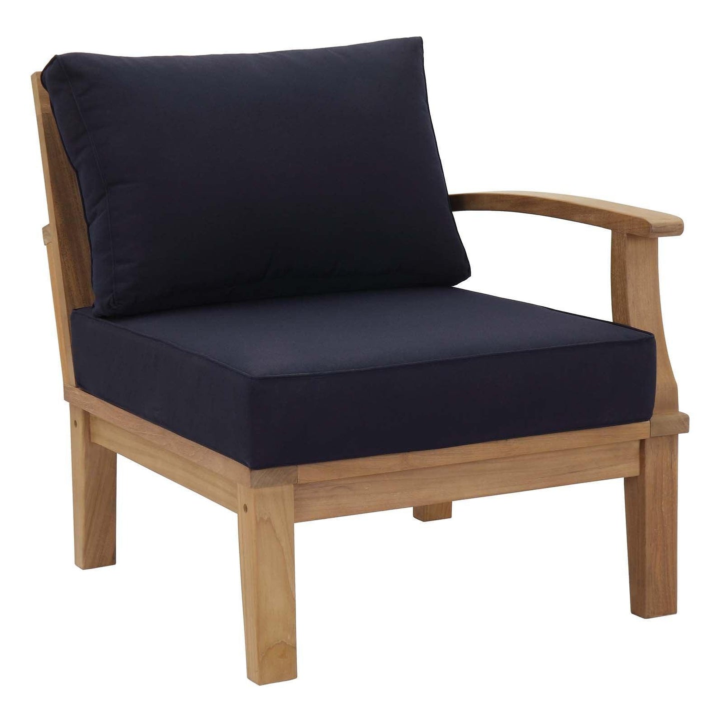Modway Marina Outdoor Patio Teak Right-Facing Sofa FredCo