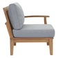 Modway Marina Outdoor Patio Teak Right-Facing Sofa FredCo