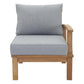 Modway Marina Outdoor Patio Teak Right-Facing Sofa FredCo