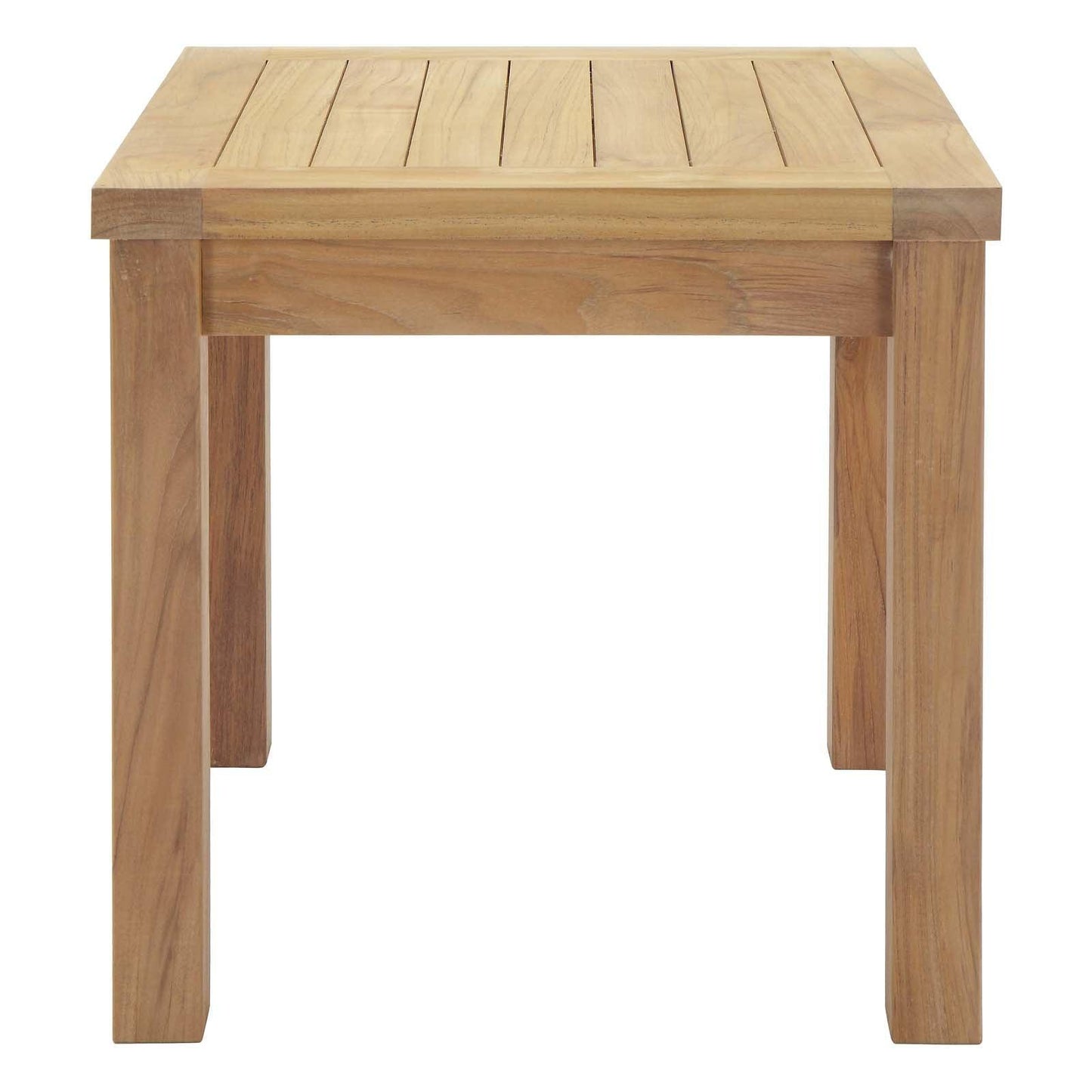 Modway Marina Outdoor Patio Teak Side Table FredCo