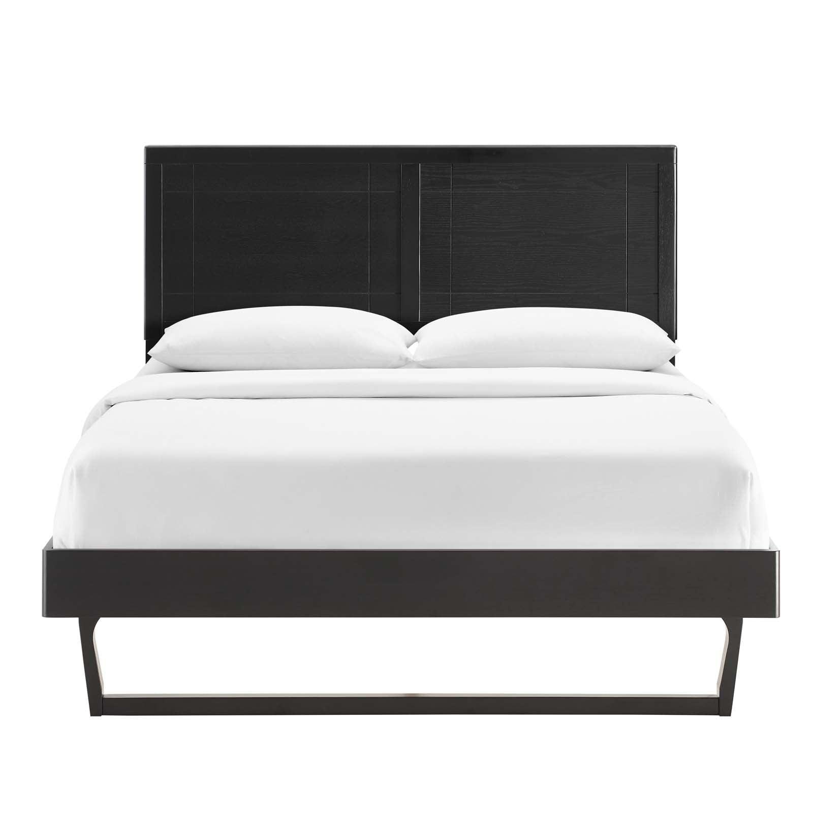 Modway Marlee King Wood Platform Bed With Angular Frame FredCo