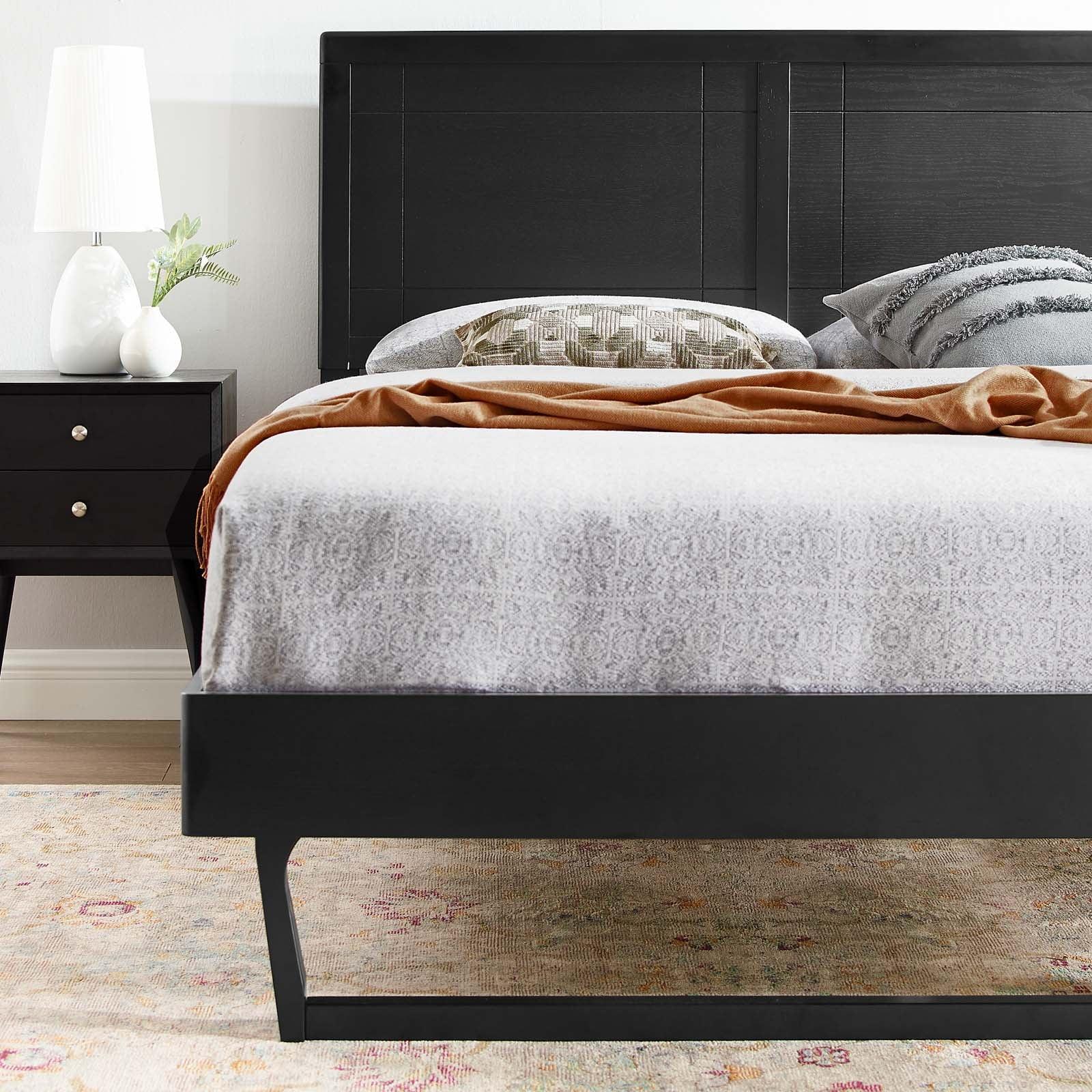 Modway Marlee King Wood Platform Bed With Angular Frame FredCo