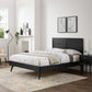 Modway Marlee Twin Wood Platform Bed With Splayed Legs FredCo