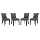 Modway Marquis Dining Chair Fabric Set of 4 FredCo