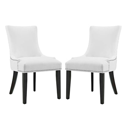 Modway Marquis Dining Chair Faux Leather Set of 2 FredCo