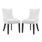 Modway Marquis Dining Chair Faux Leather Set of 2 FredCo