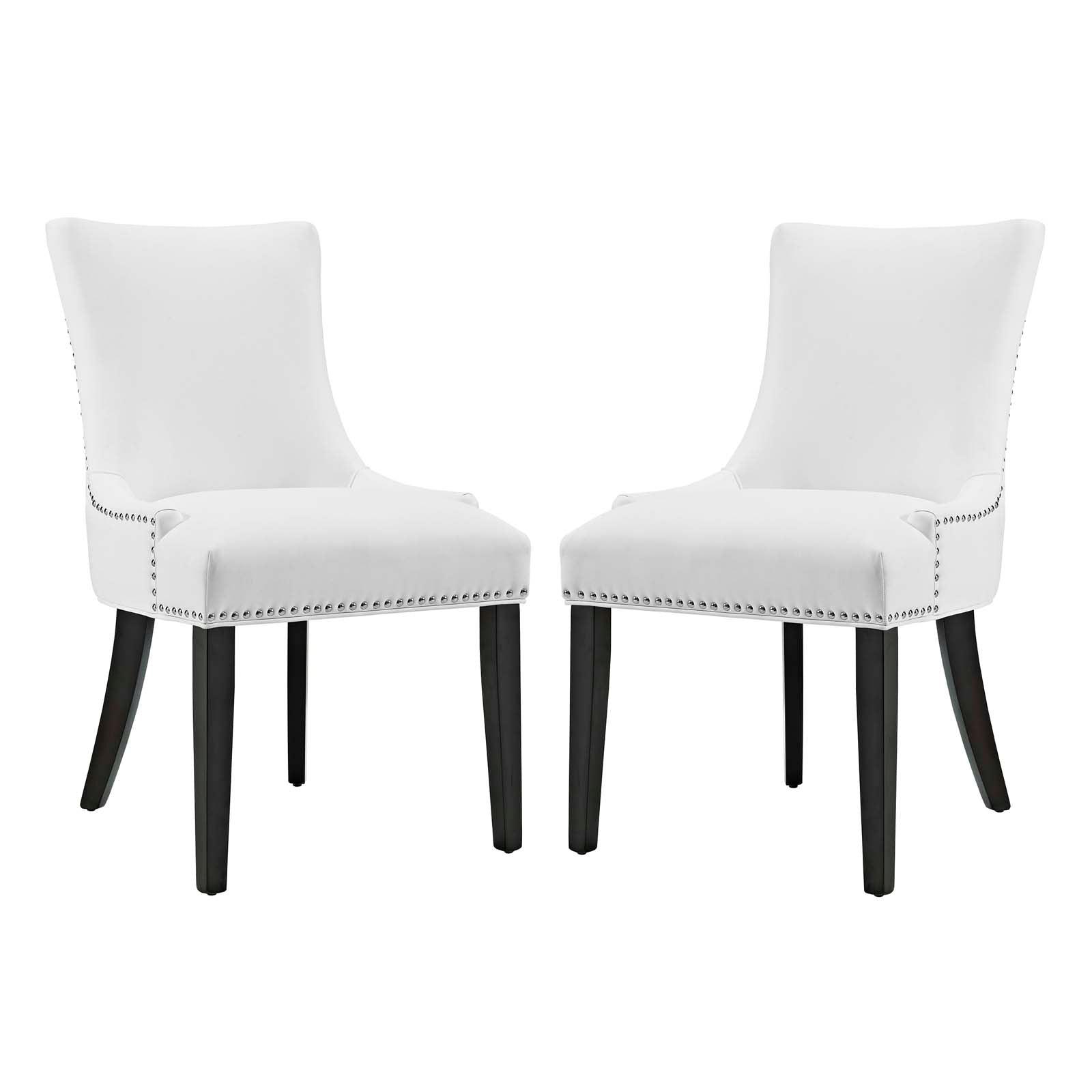 Modway Marquis Dining Chair Faux Leather Set of 2 FredCo