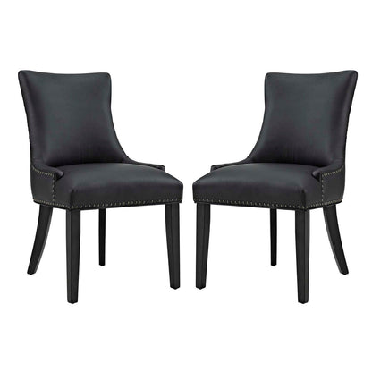 Modway Marquis Dining Chair Faux Leather Set of 2 FredCo