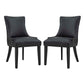 Modway Marquis Dining Chair Faux Leather Set of 2 FredCo