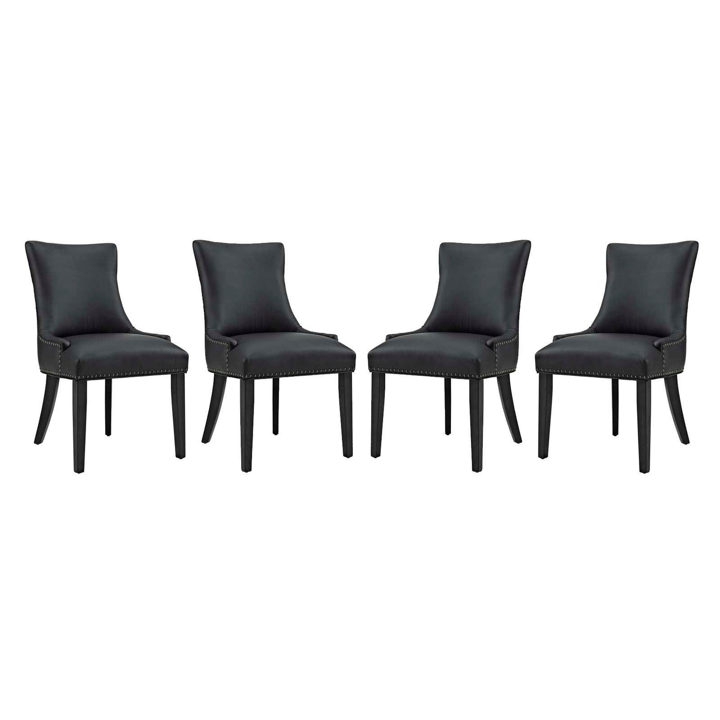 Modway Marquis Dining Chair Faux Leather Set of 4 FredCo