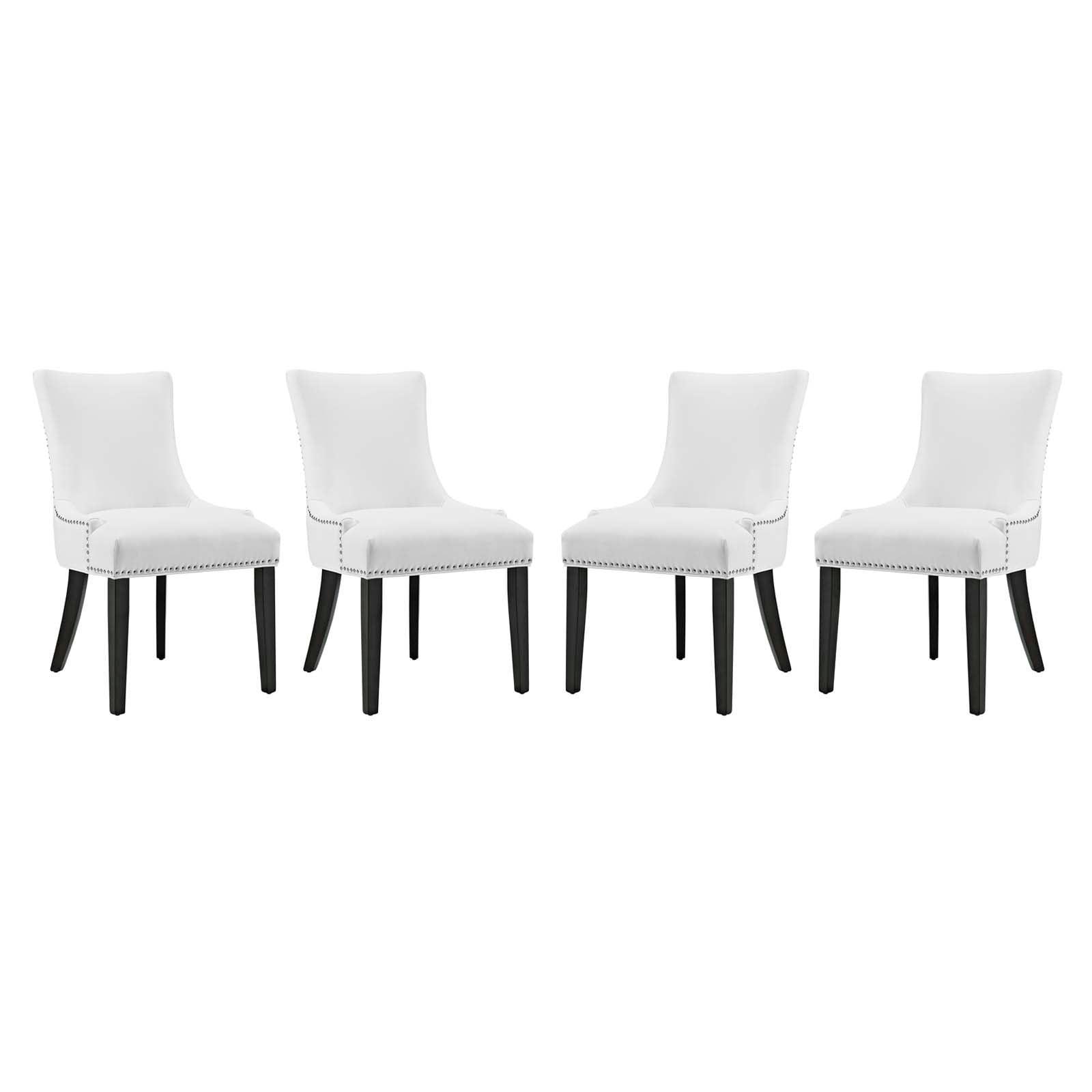 Modway Marquis Dining Chair Faux Leather Set of 4 FredCo