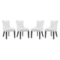 Modway Marquis Dining Chair Faux Leather Set of 4 FredCo