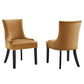 Modway Marquis Performance Velvet Dining Chairs - Set of 2 FredCo