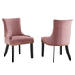 Modway Marquis Performance Velvet Dining Chairs - Set of 2 FredCo