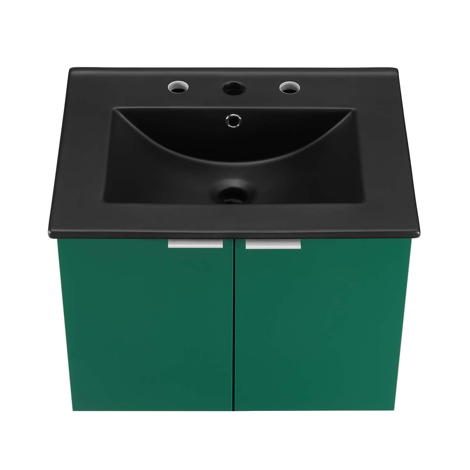 Modway Maybelle 24" Wall-Mount Bathroom Vanity FredCo