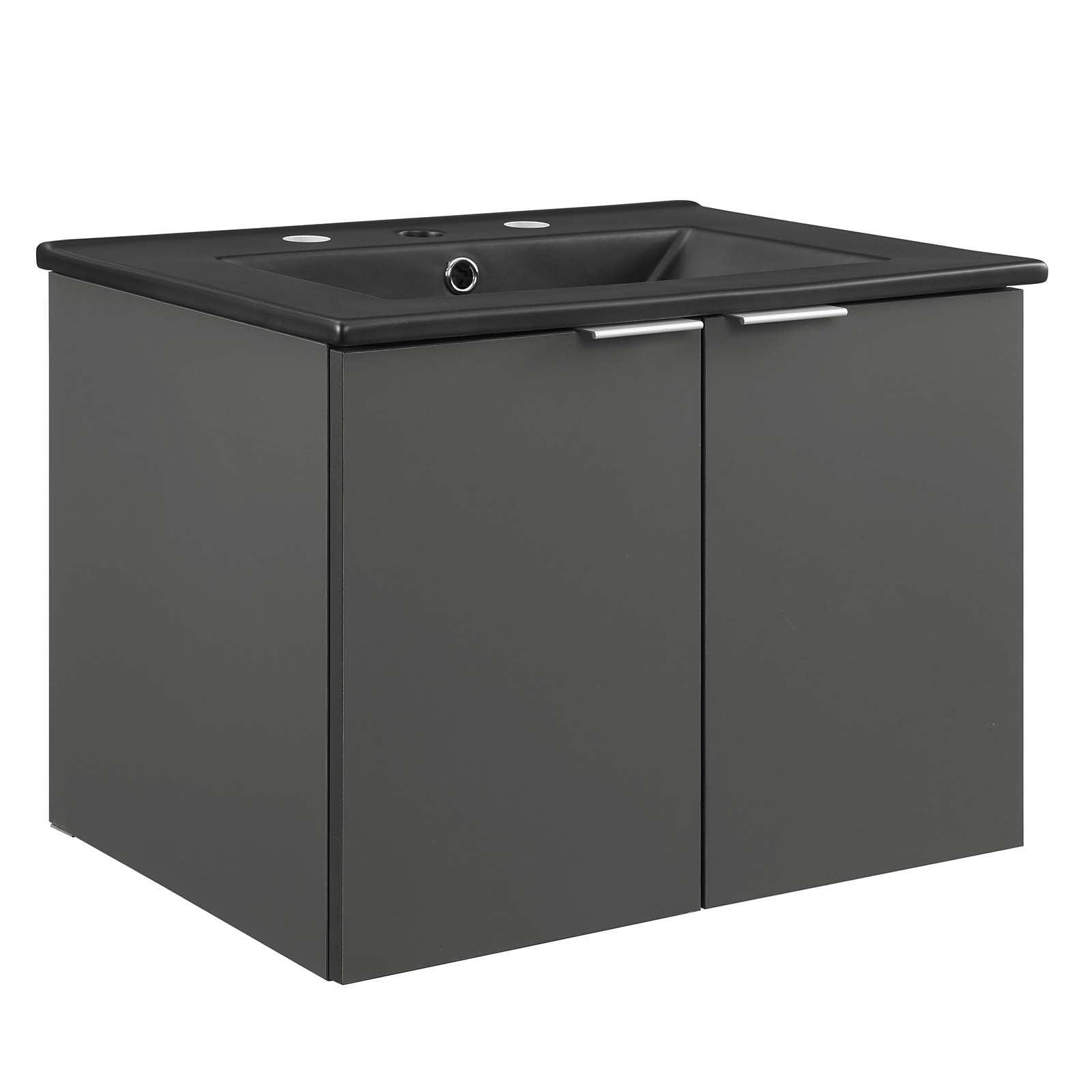 Modway Maybelle 24" Wall-Mount Bathroom Vanity FredCo