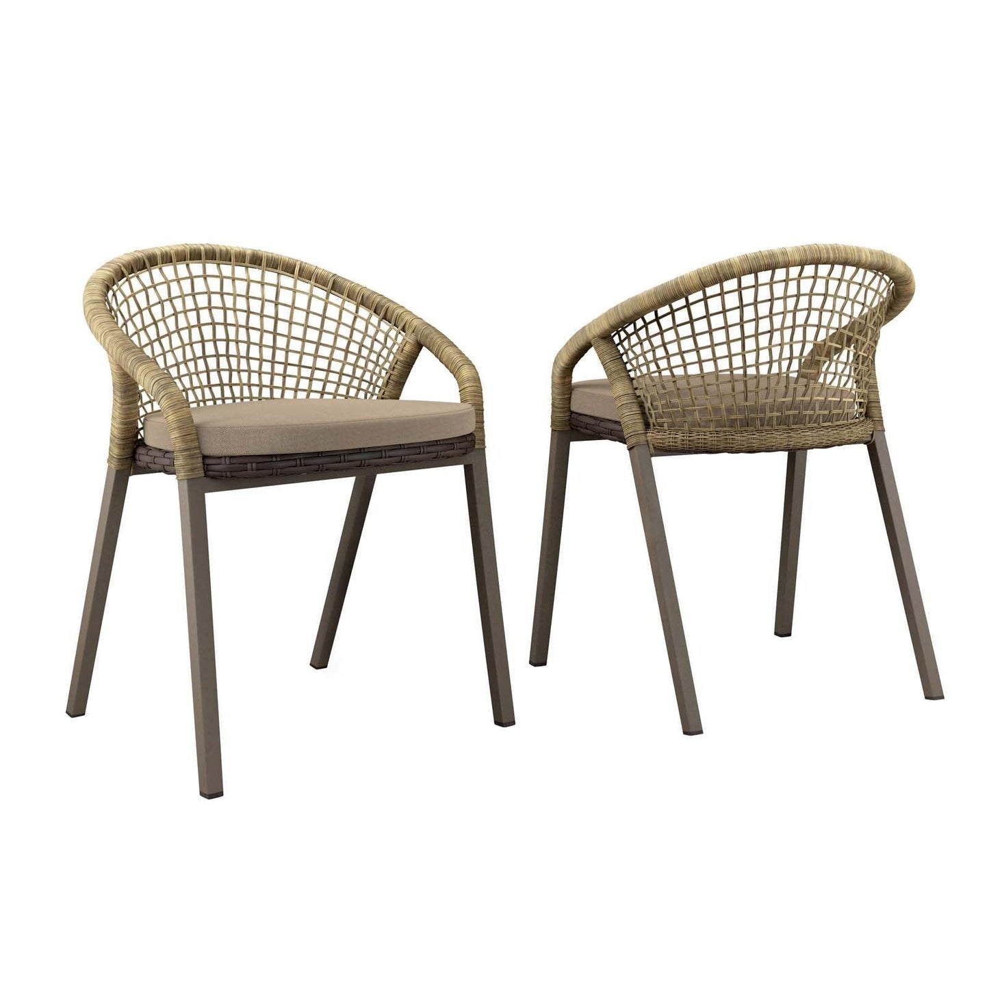 Modway Meadow Outdoor Patio Dining Chairs Set of 2 FredCo