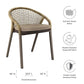 Modway Meadow Outdoor Patio Dining Chairs Set of 2 FredCo