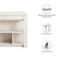 Modway Meadowbrook 3-Piece Kitchen Island and Stool Set FredCo