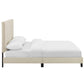 Modway Melanie Full Tufted Button Upholstered Fabric Platform Bed FredCo