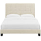Modway Melanie Full Tufted Button Upholstered Fabric Platform Bed FredCo