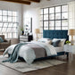 Modway Melanie Queen Tufted Button Upholstered Fabric Platform Bed FredCo