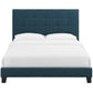 Modway Melanie Queen Tufted Button Upholstered Fabric Platform Bed FredCo