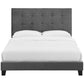 Modway Melanie Twin Tufted Button Upholstered Performance Velvet Platform Bed FredCo
