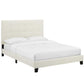 Modway Melanie Twin Tufted Button Upholstered Performance Velvet Platform Bed FredCo