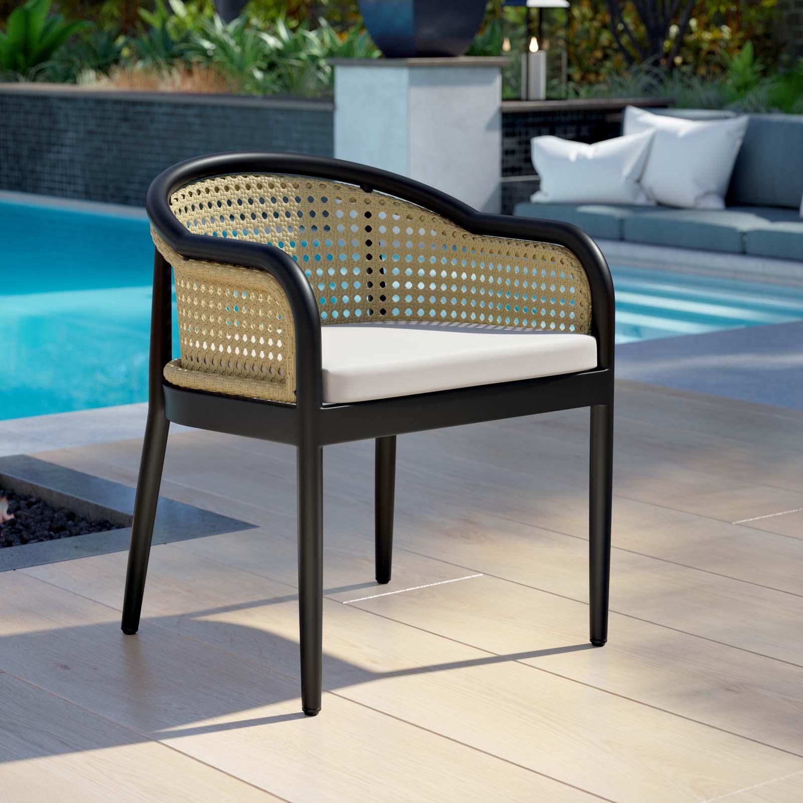 Modway Melbourne Outdoor Patio Dining Armchair FredCo