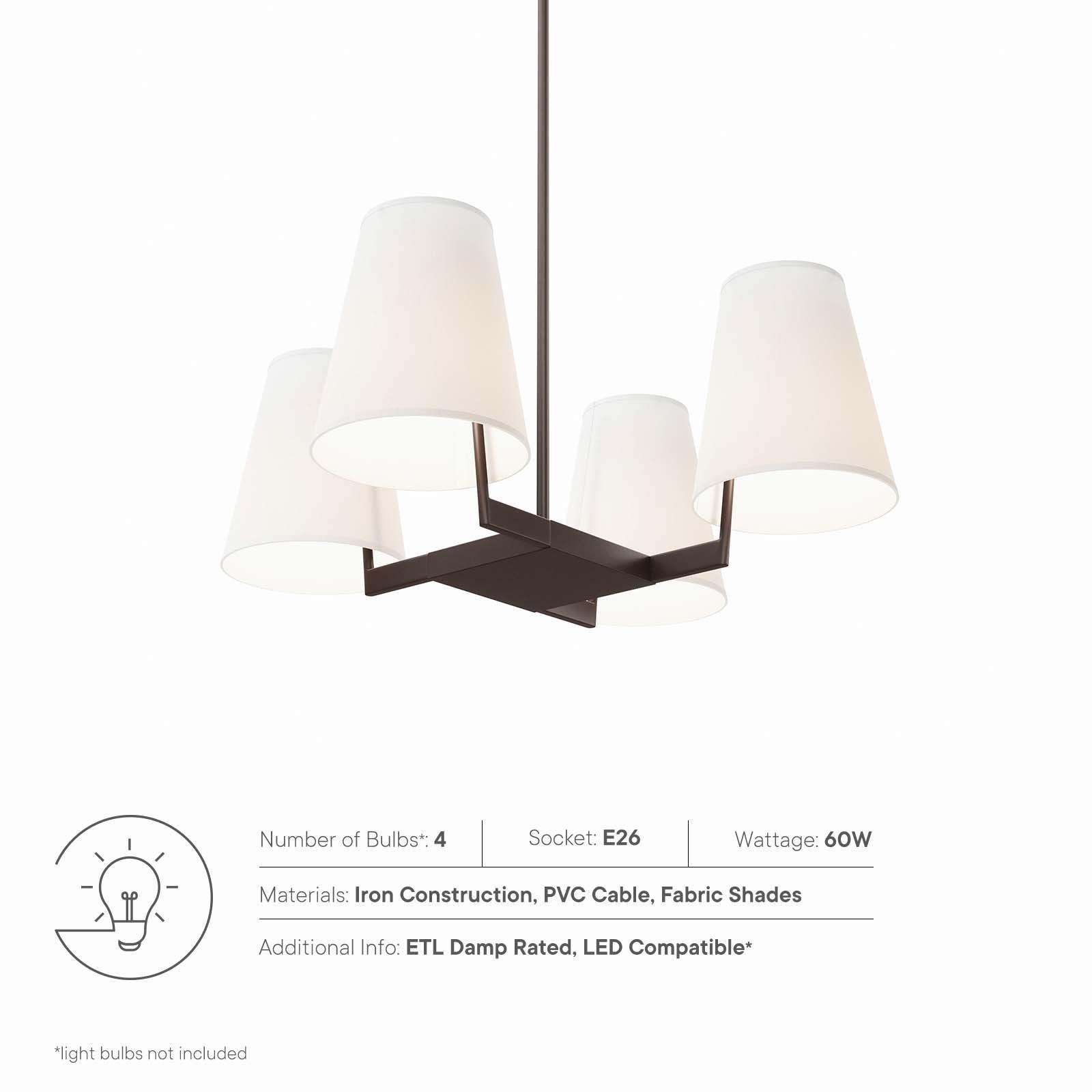 Modway Mercer 4-Light Pendant Light FredCo