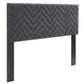 Modway Mercy Chevron Tufted Performance Velvet Full/Queen Headboard FredCo