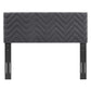 Modway Mercy Chevron Tufted Performance Velvet Full/Queen Headboard FredCo