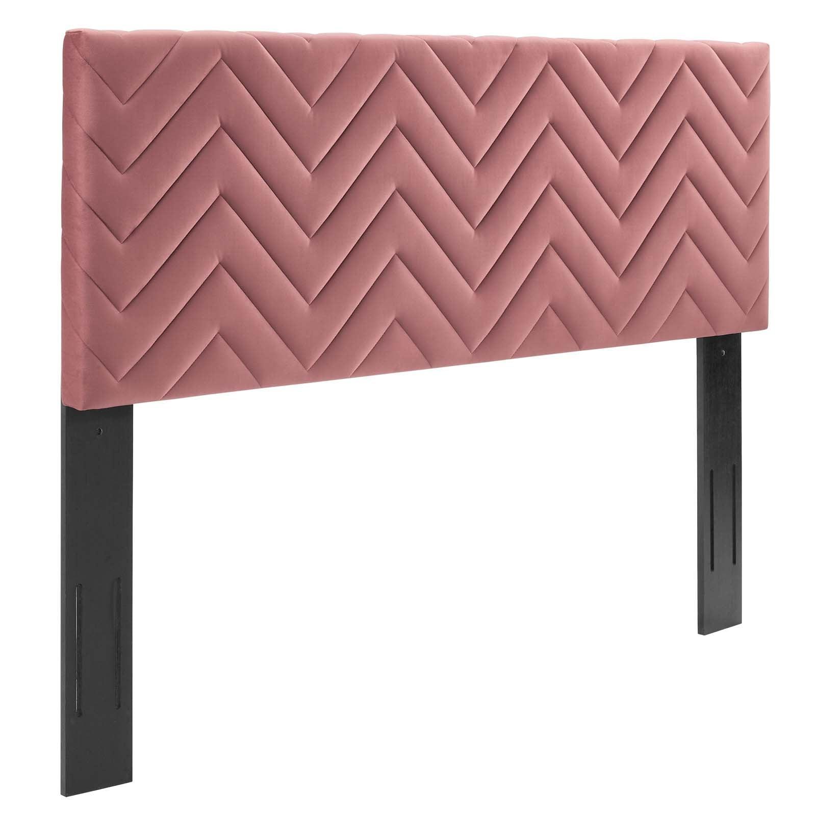 Modway Mercy Chevron Tufted Performance Velvet Full/Queen Headboard FredCo