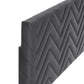 Modway Mercy Chevron Tufted Performance Velvet Twin Headboard FredCo