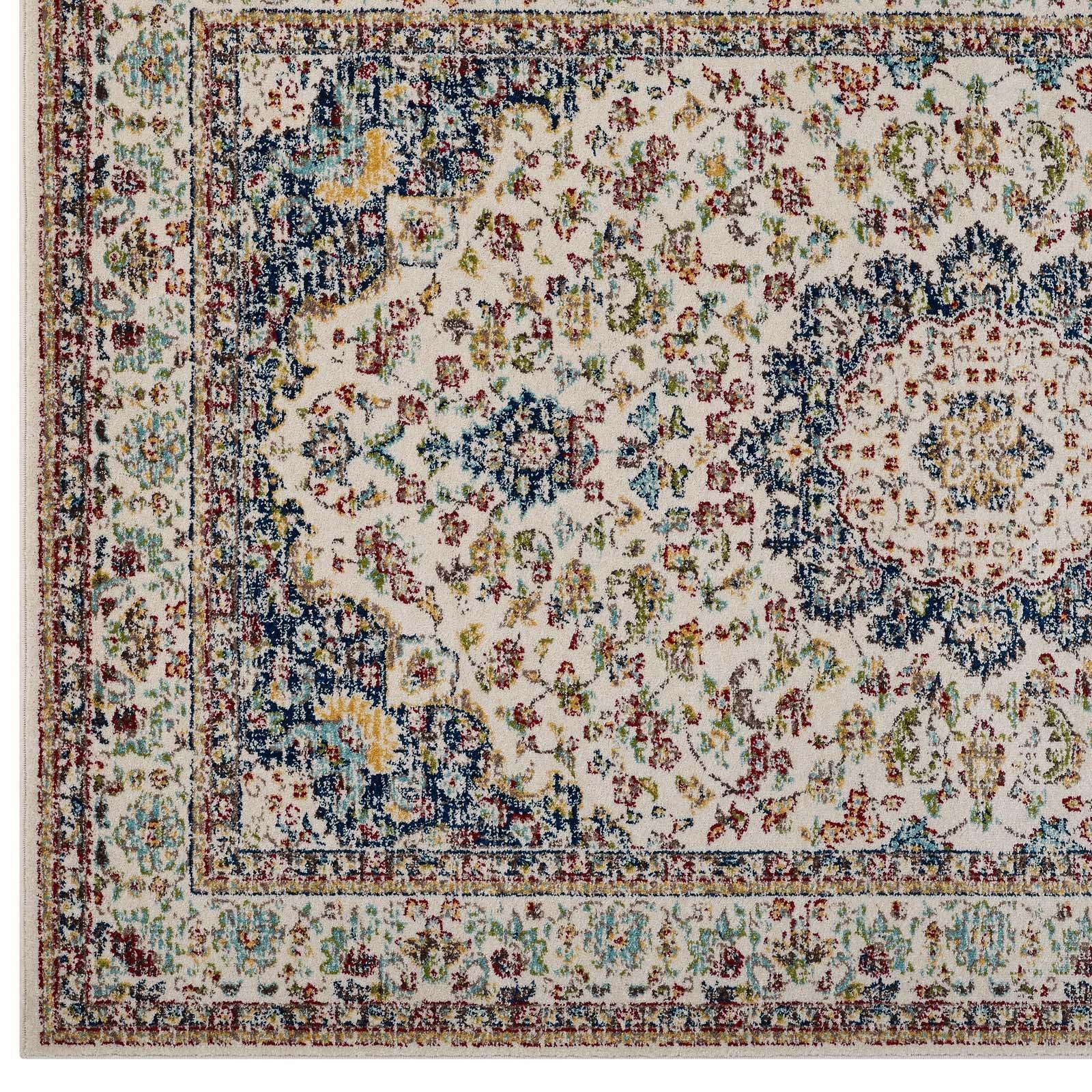 Modway Meryam Distressed Persian Medallion Area Rug FredCo