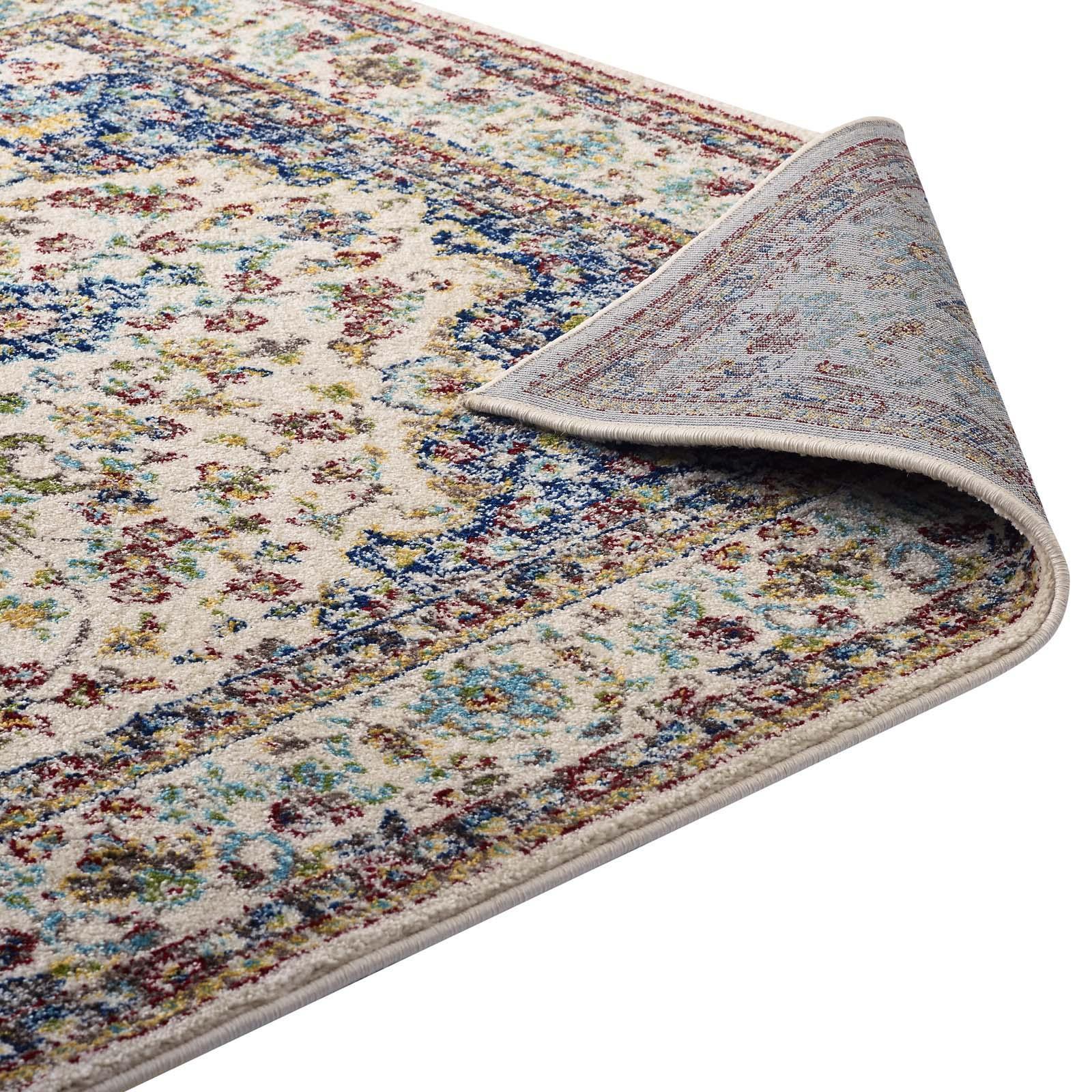 Modway Meryam Distressed Persian Medallion Area Rug FredCo