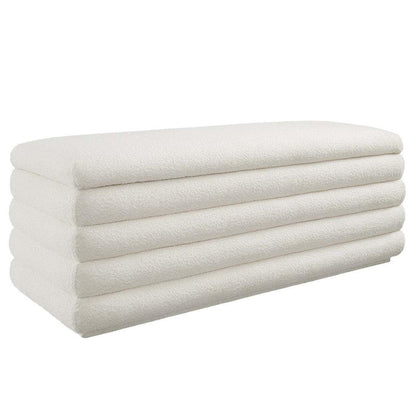 Modway Mezzo Boucle Upholstered Storage Bench FredCo