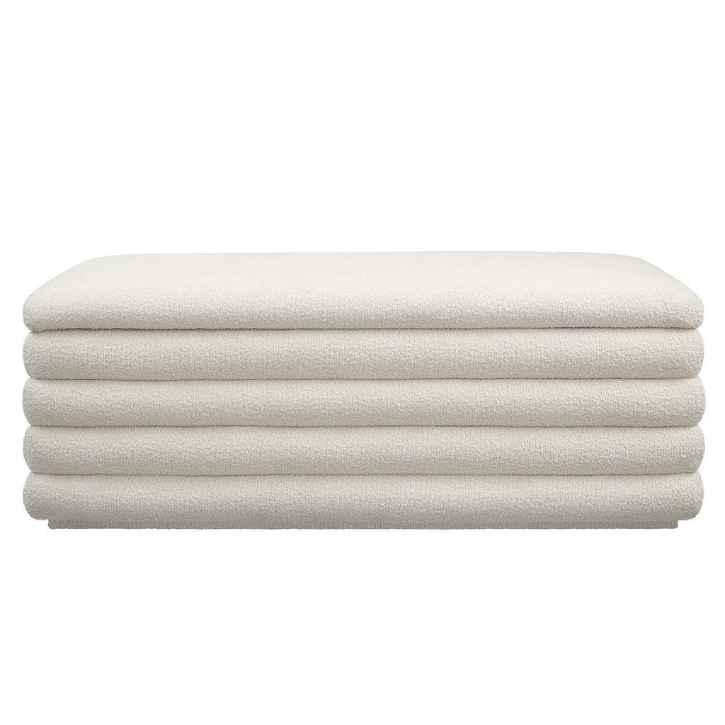 Modway Mezzo Boucle Upholstered Storage Bench FredCo