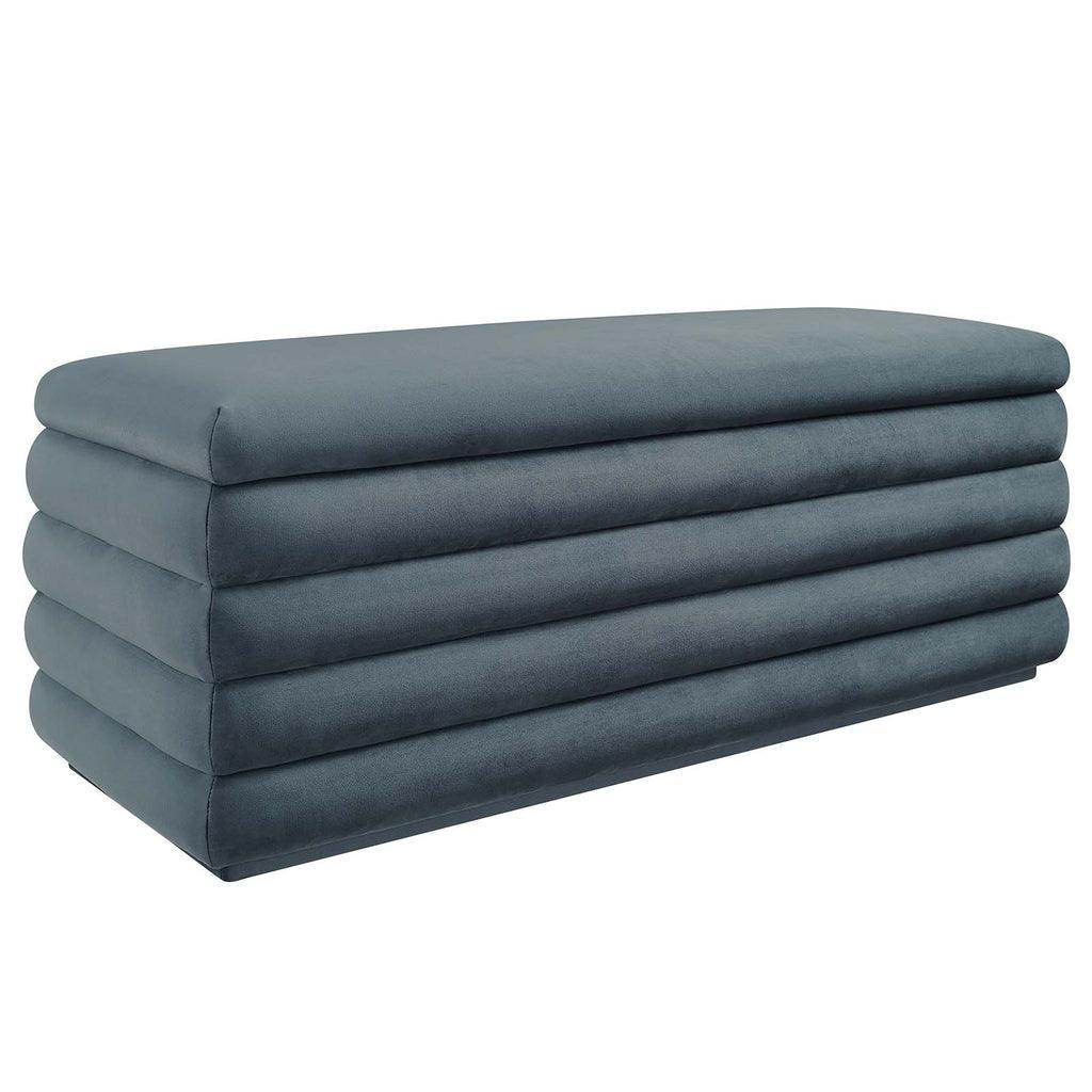 Modway Mezzo Upholstered Performance Velvet Storage Bench FredCo