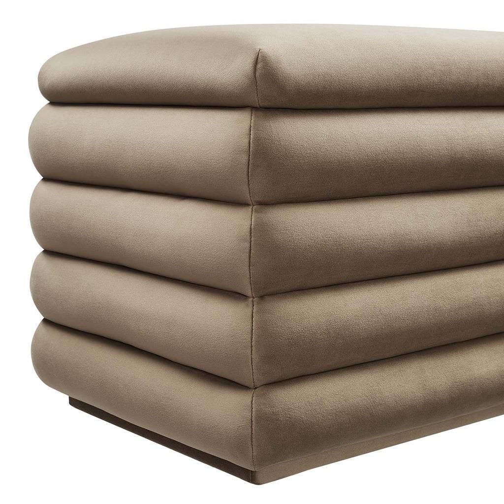 Modway Mezzo Upholstered Performance Velvet Storage Bench FredCo