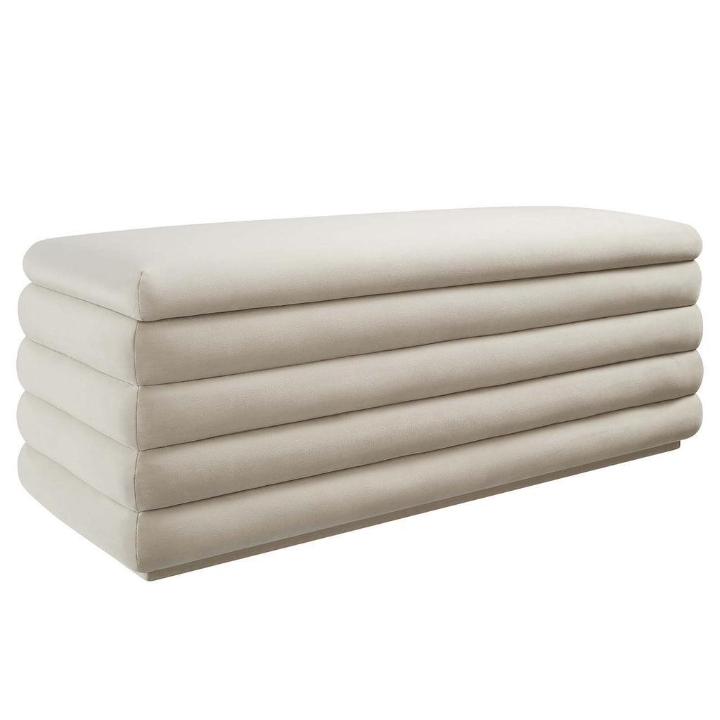 Modway Mezzo Upholstered Performance Velvet Storage Bench FredCo