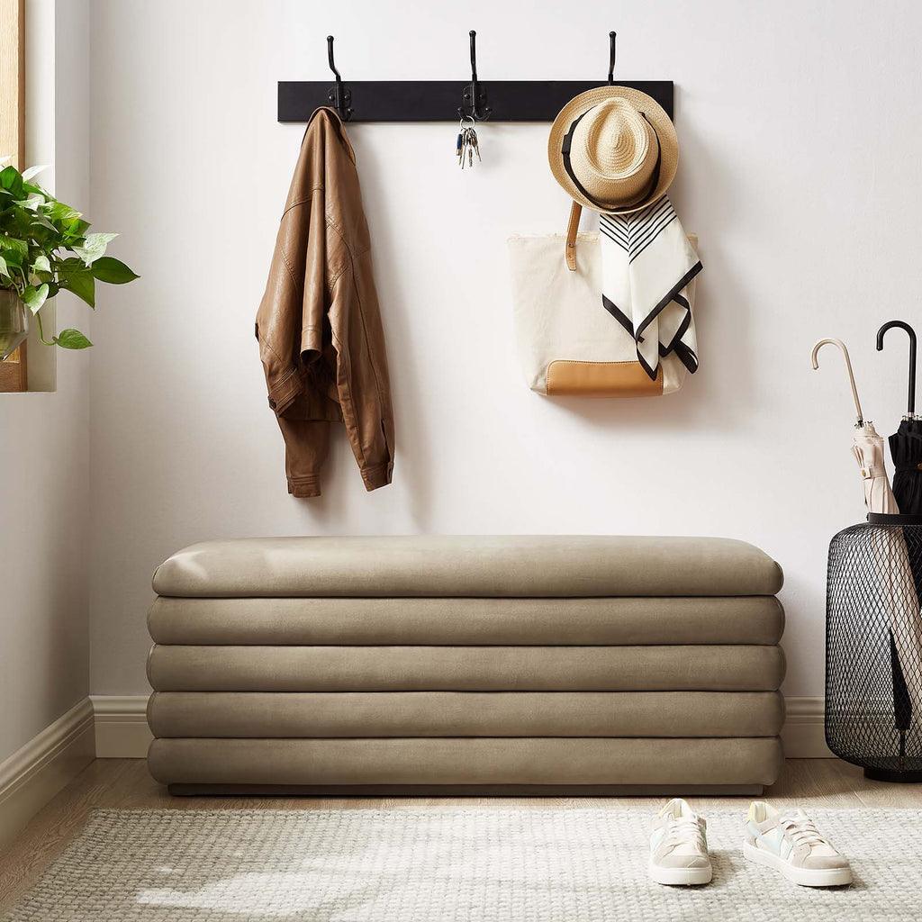 Modway Mezzo Upholstered Performance Velvet Storage Bench FredCo