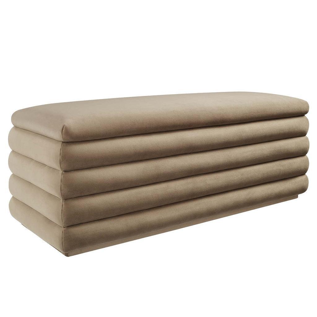 Modway Mezzo Upholstered Performance Velvet Storage Bench FredCo
