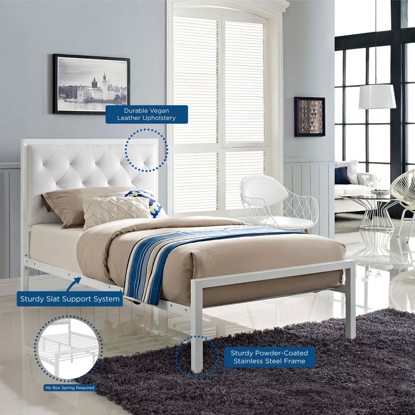 Modway Mia Twin Vinyl Bed FredCo